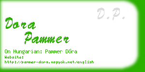 dora pammer business card